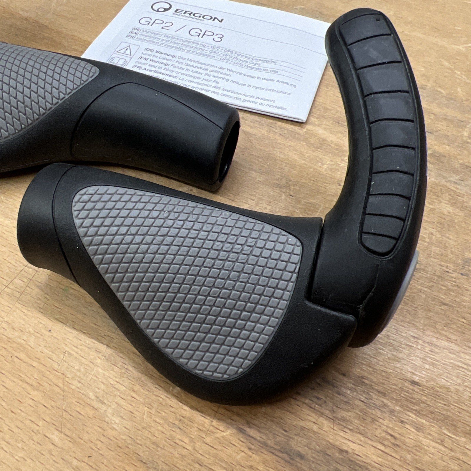 Ergon Griffe GP3 mit BarEnds schwarz – Bild 2