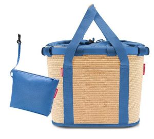 Klickfix Bikebasket raffia blue